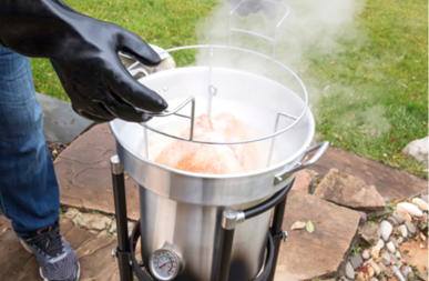 Use turkey fryers safely