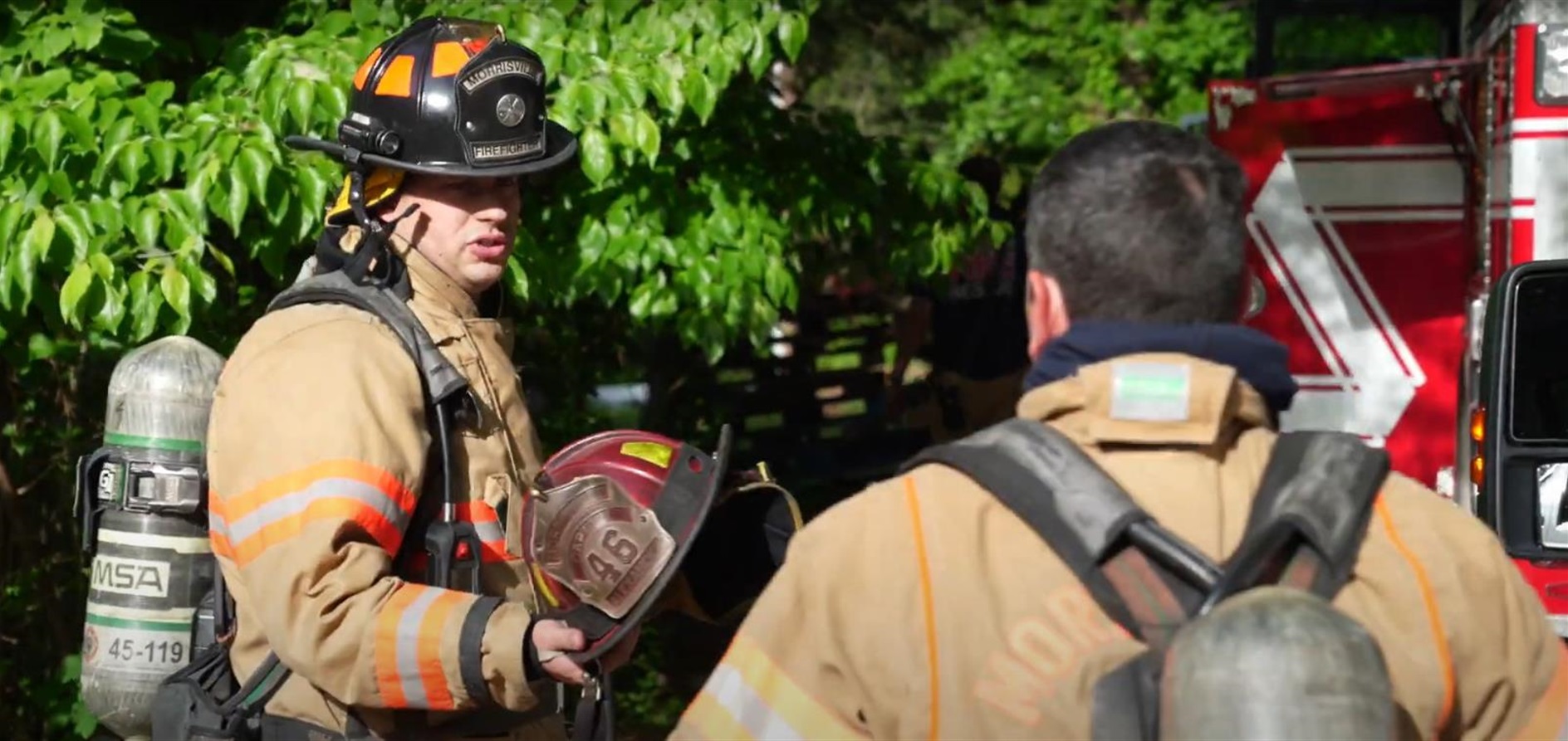 Morrisville firefighters preparing to act